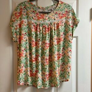 LOFT floral Blouse